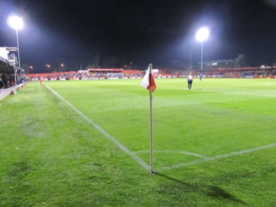 The view from the corner of the ground