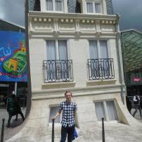 A novelty house outside the Gare Du Nord station